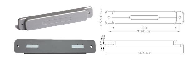 Gray Color Durable RFID Tags Reading Range Over 10M For Metal Environment