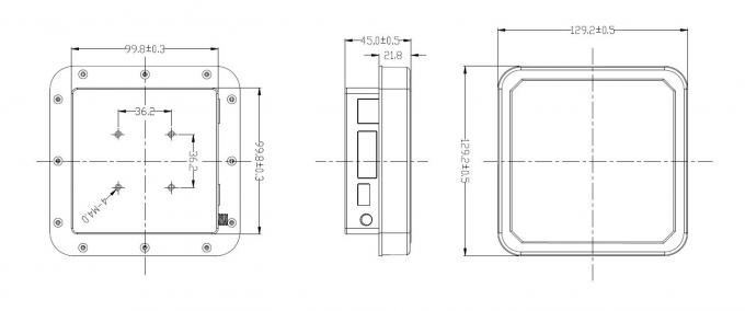 Small Integrated UHF RFID Reader Fast Speed High Accuracy Customizable