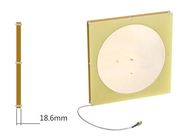 8dBic Circular Polarized RFID Antenna , Long Range UHF Antenna Luxury Gold Color
