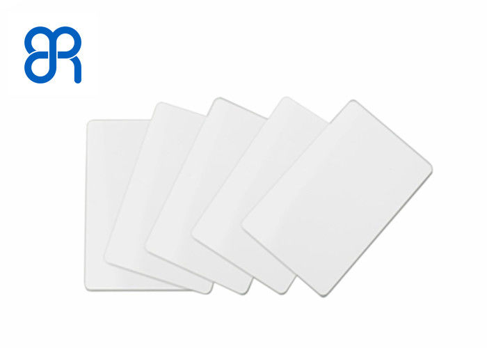 High Recognition Rate White RFID Tag Card , Passive UHF Tags For Vehicle Management